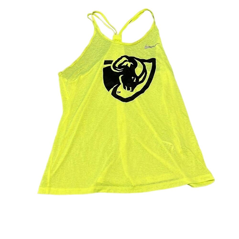 Neon Nike Women's Dri Fit Crossback Tank Top - VCU - Like New